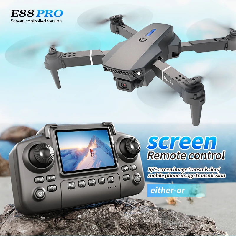 Drone Photogrammetry - Professionele E88 PRO Drone met scherm,