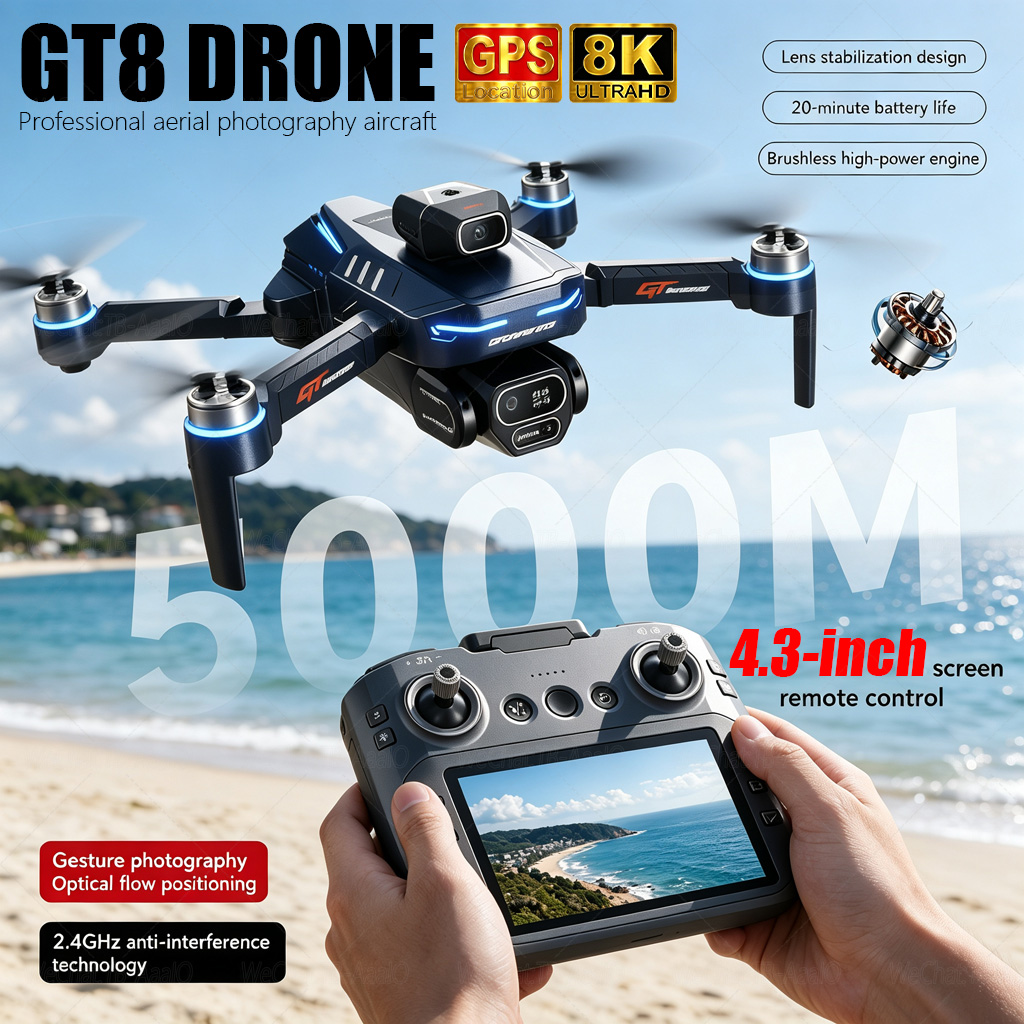Drone Photogrammetry - NIEUWE GT8 HD RC Drone 4K