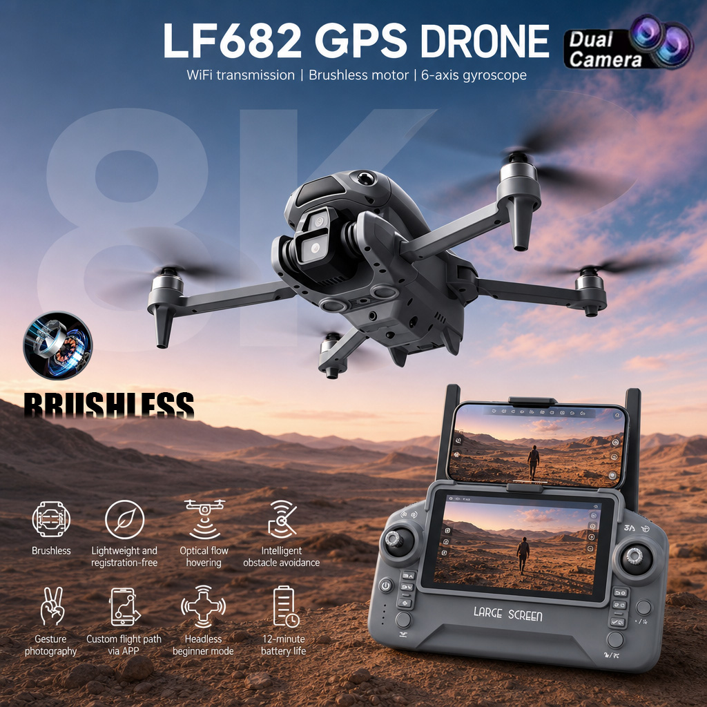 Nieuwe LF682 Drone 8K Dubbele  - Drone Photogrammetry recensie en prijs